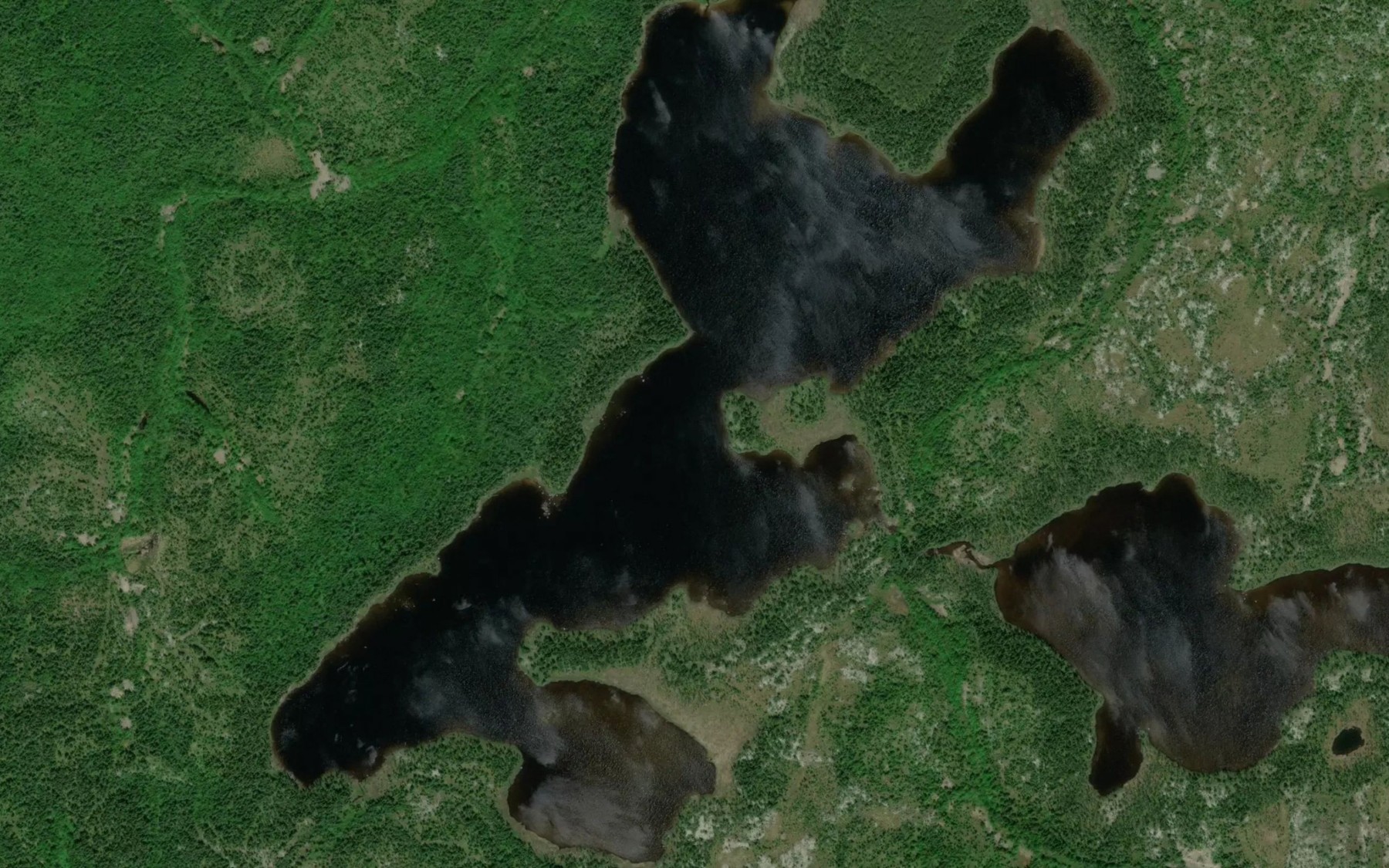 Satellite map of the Lac du Gui