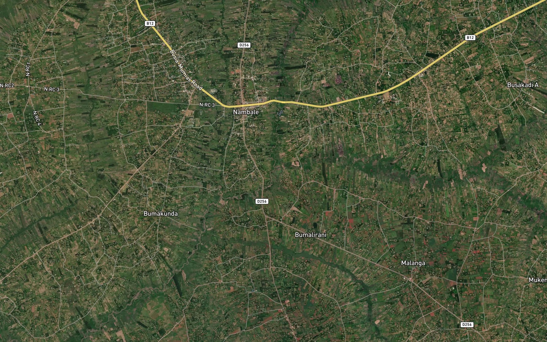 Satellite map of the Mosokoto