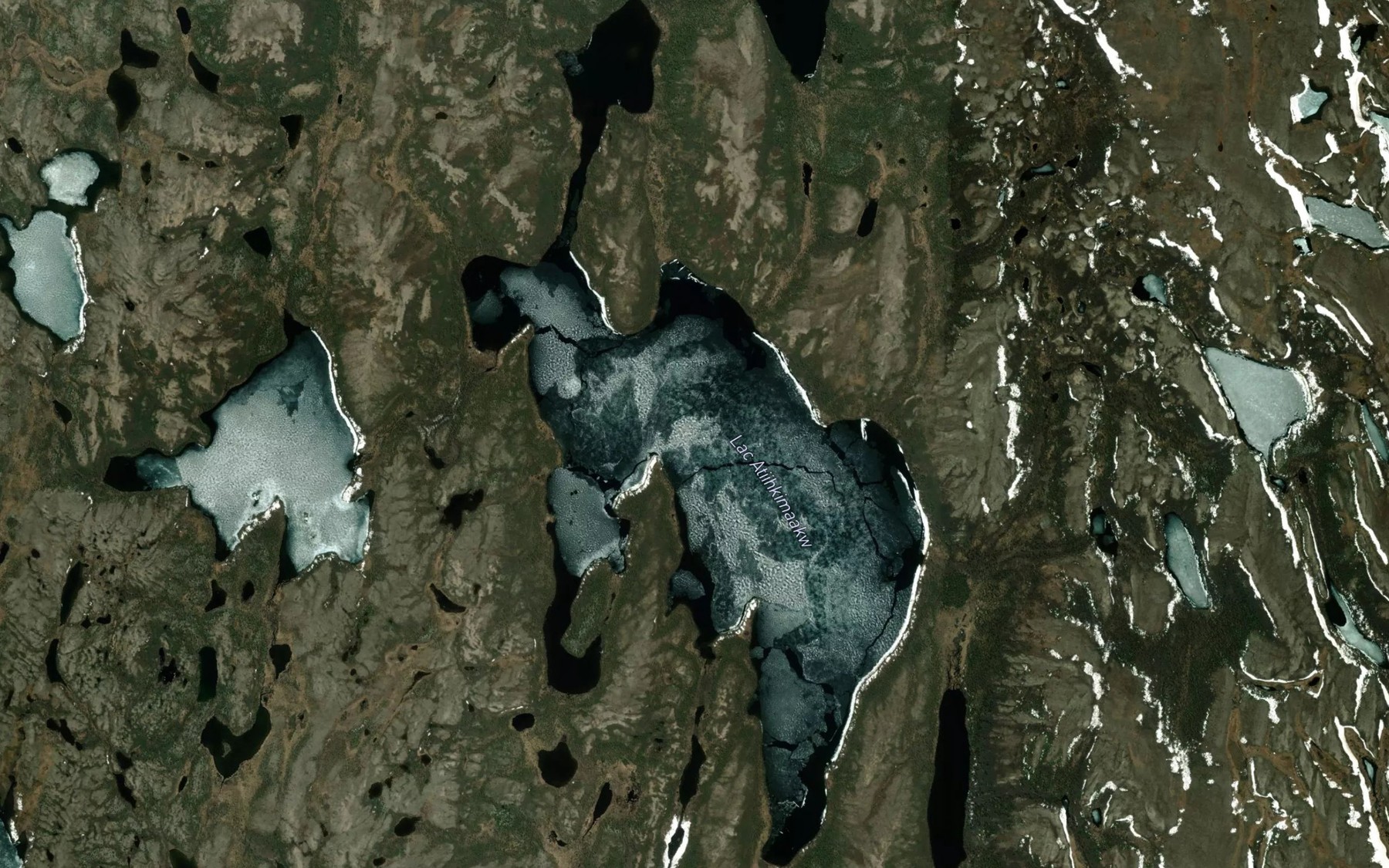 Satellite map of the Lac Atikamekw