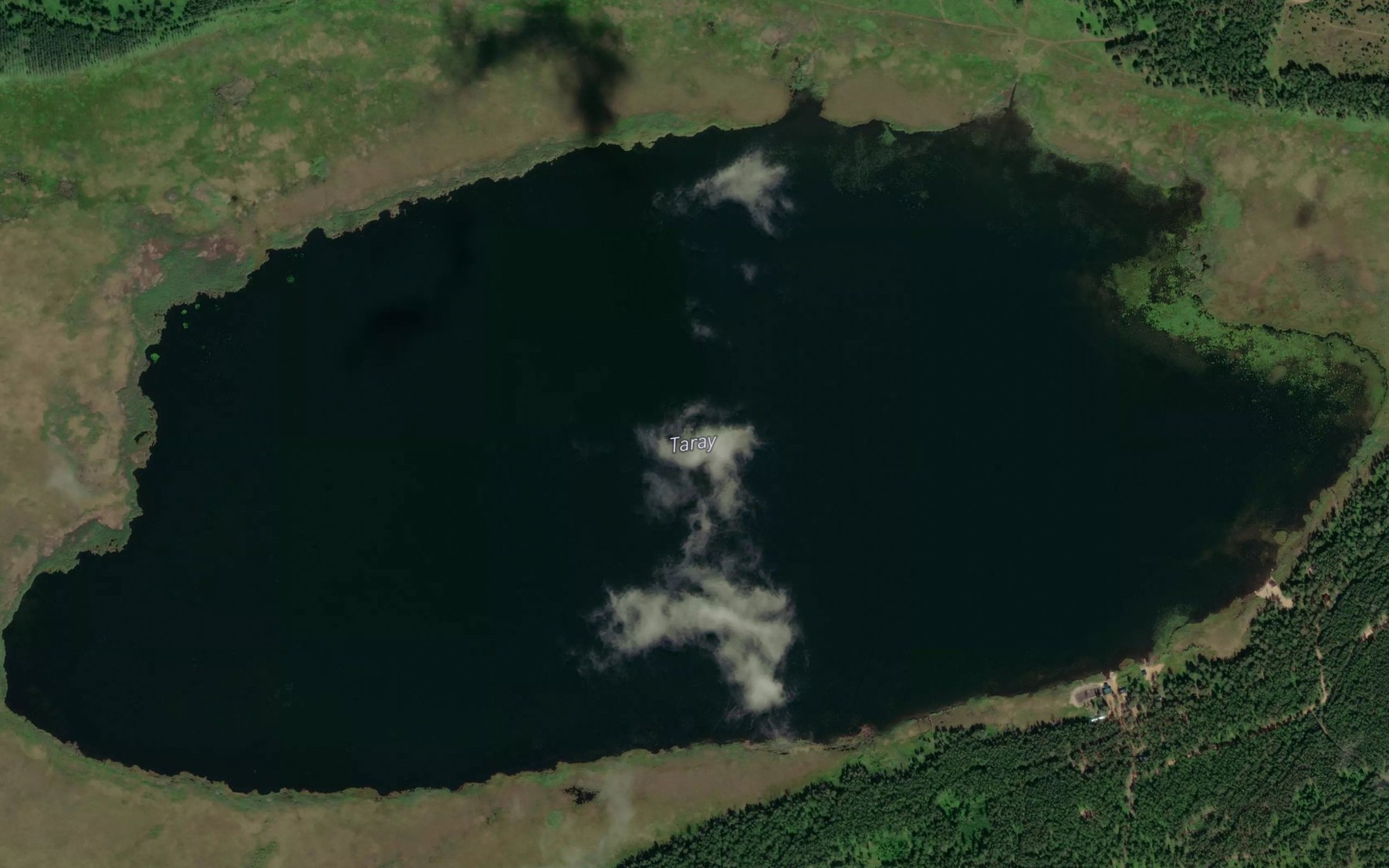 Satellite map of the Ozero Taray