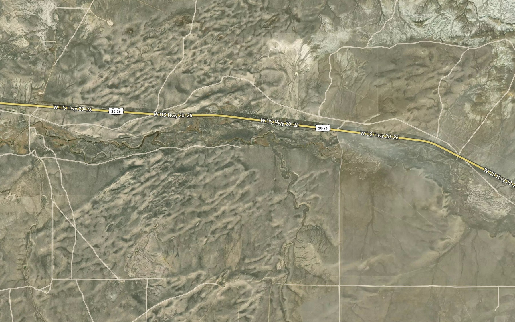 Satellite map of the Jack Reservoir