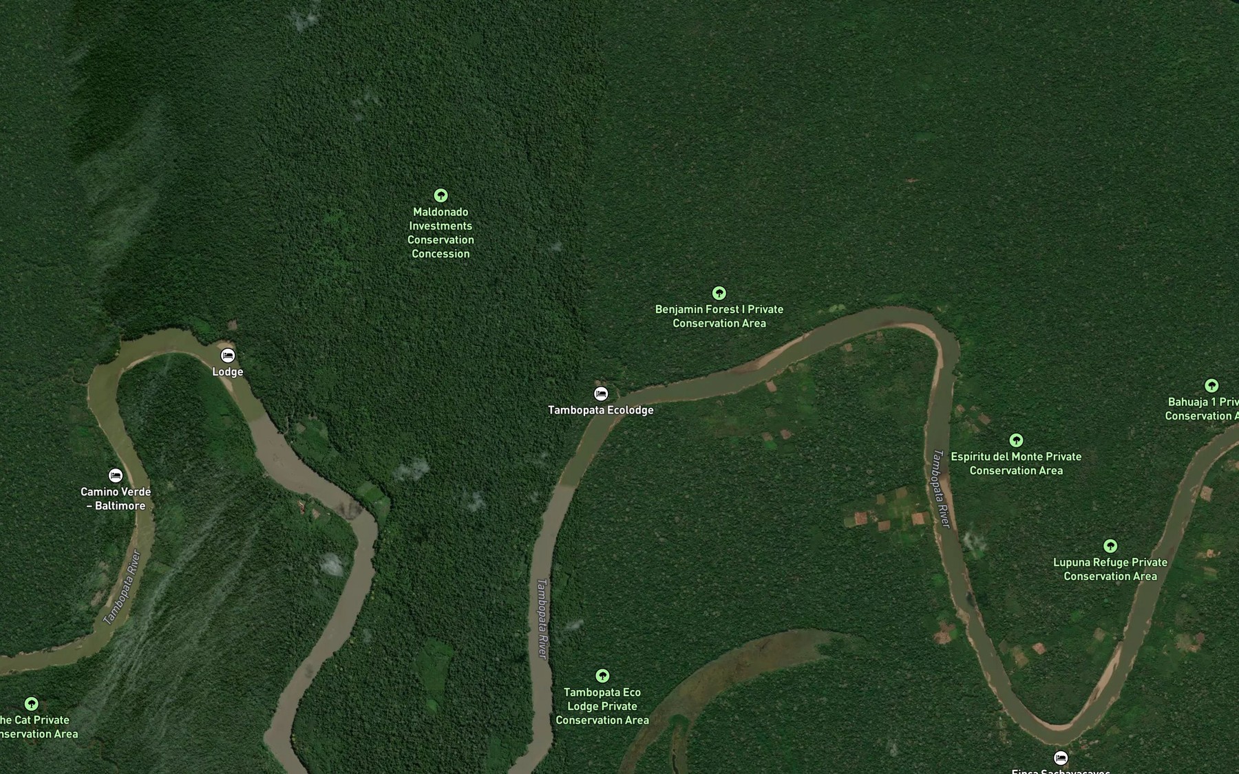 Satellite map of the Quebrada Aguajalito