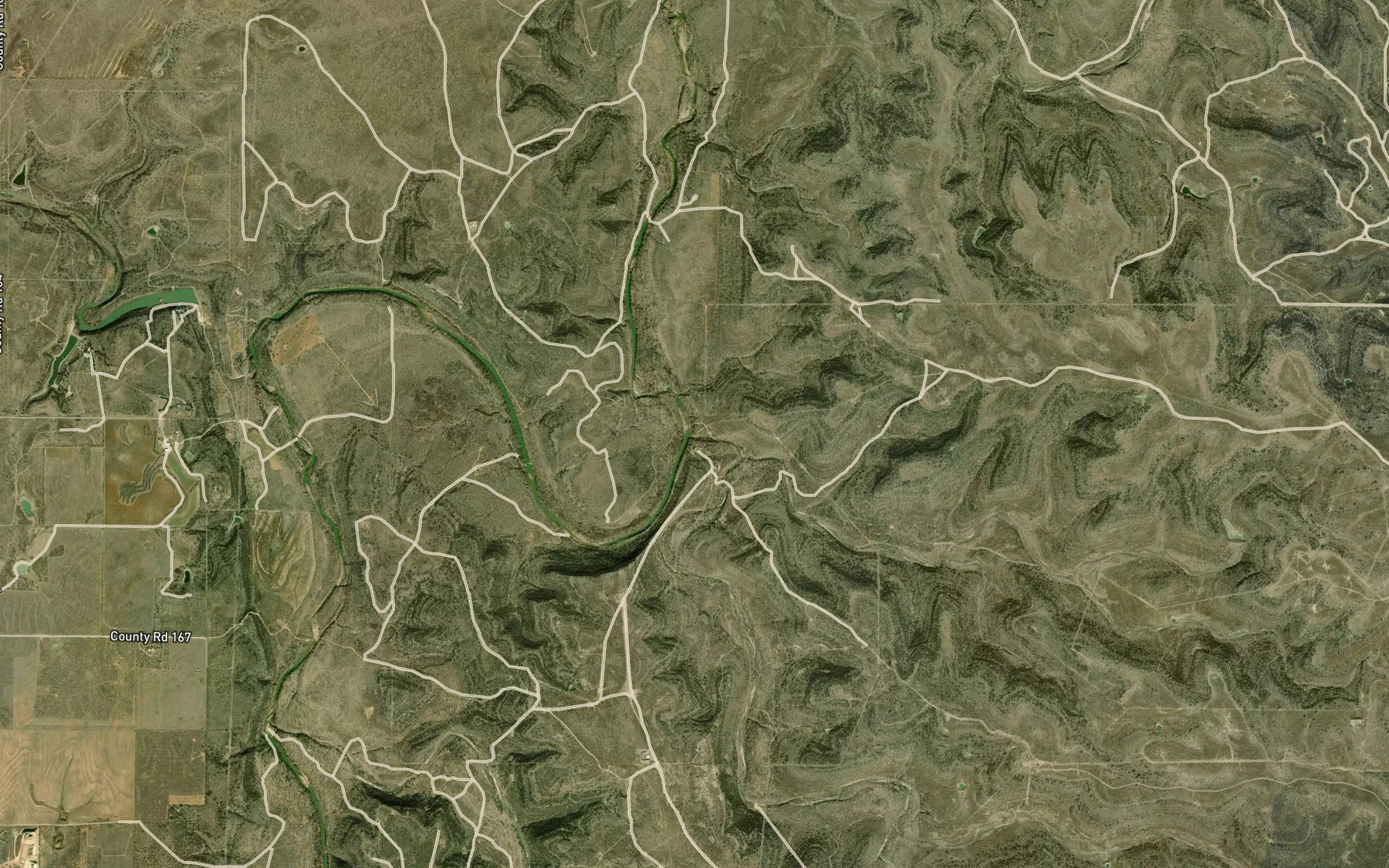 Satellite map of the Swager Creek