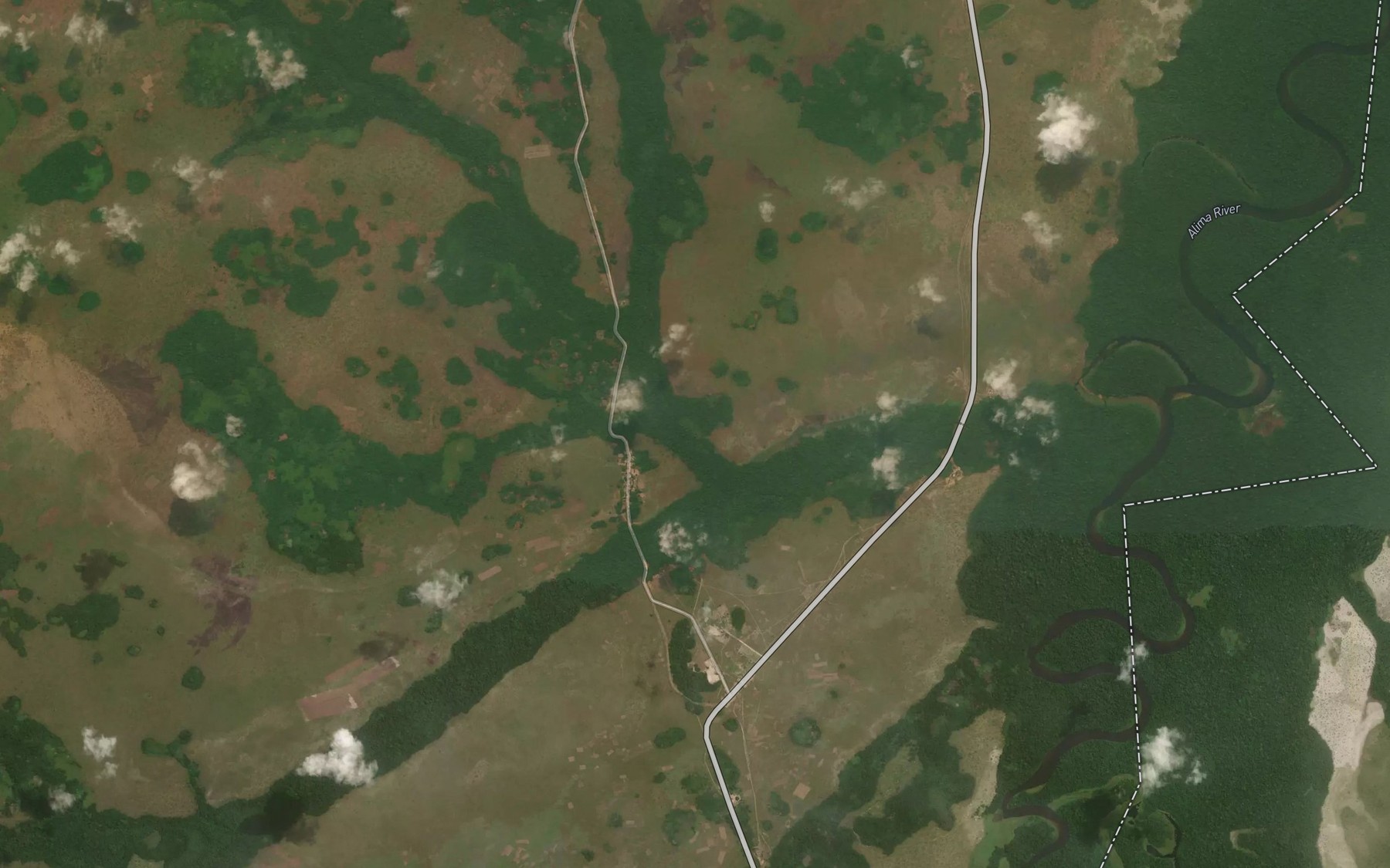 Satellite map of the Ebia