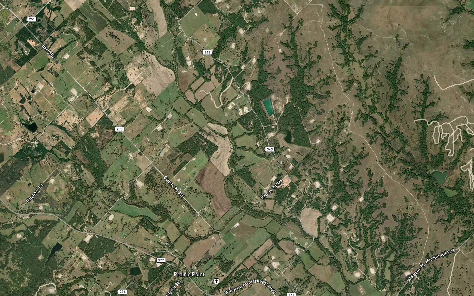 Satellite map of the Loring Branch