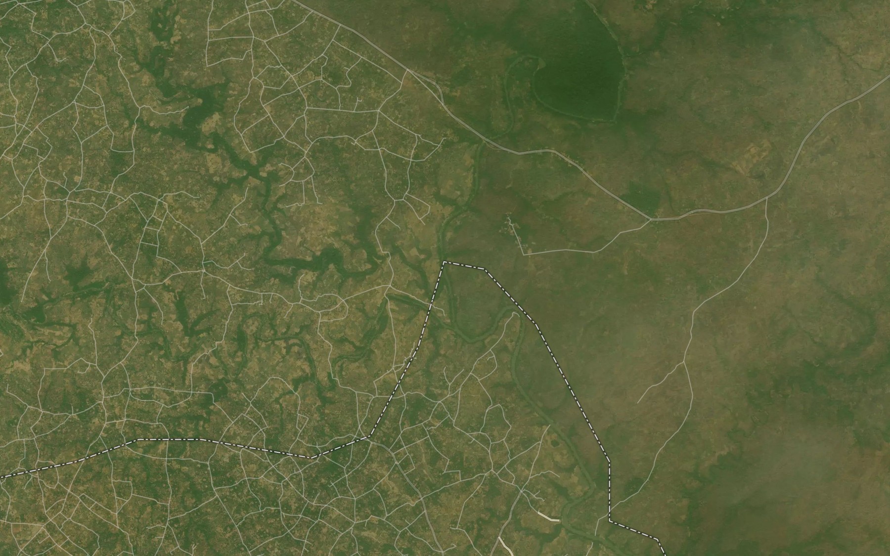 Satellite map of the River Ogege