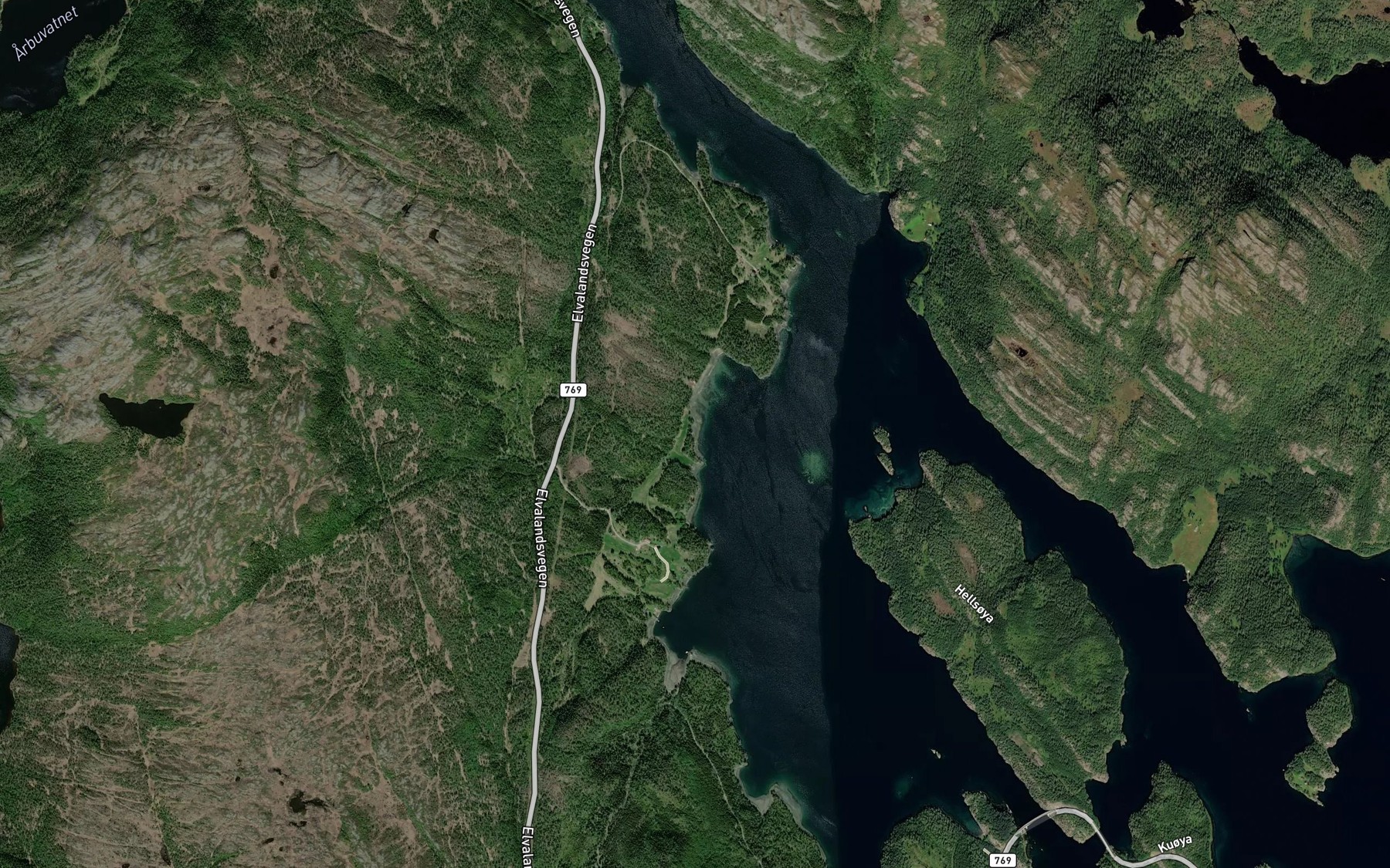 Satellite map of the Magnusvika