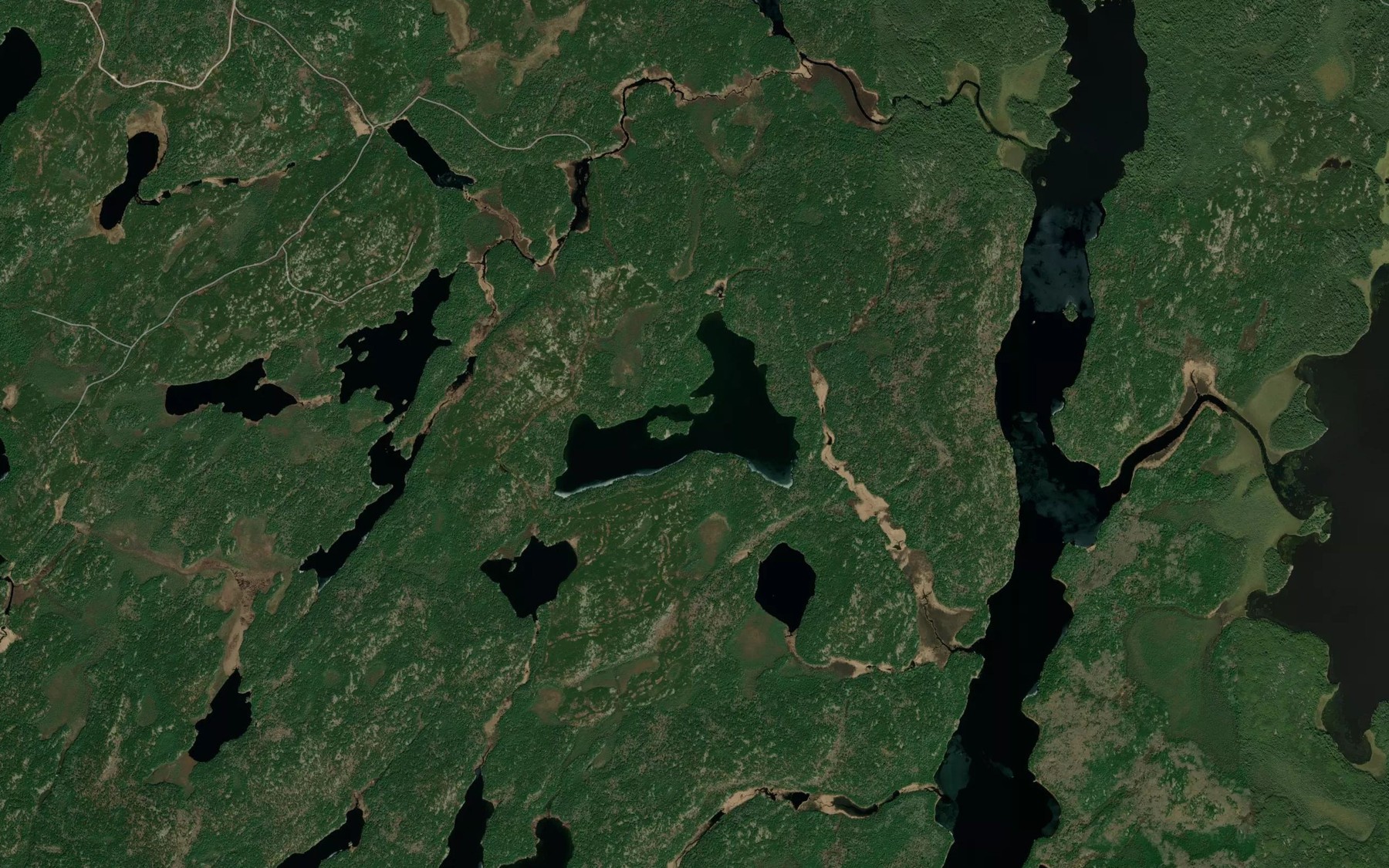 Satellite map of the O'Connell Lake