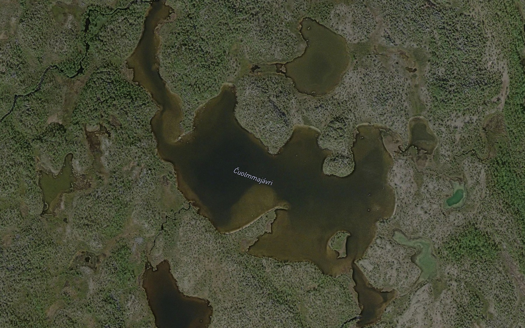 Satellite map of the Cuolmmajavri