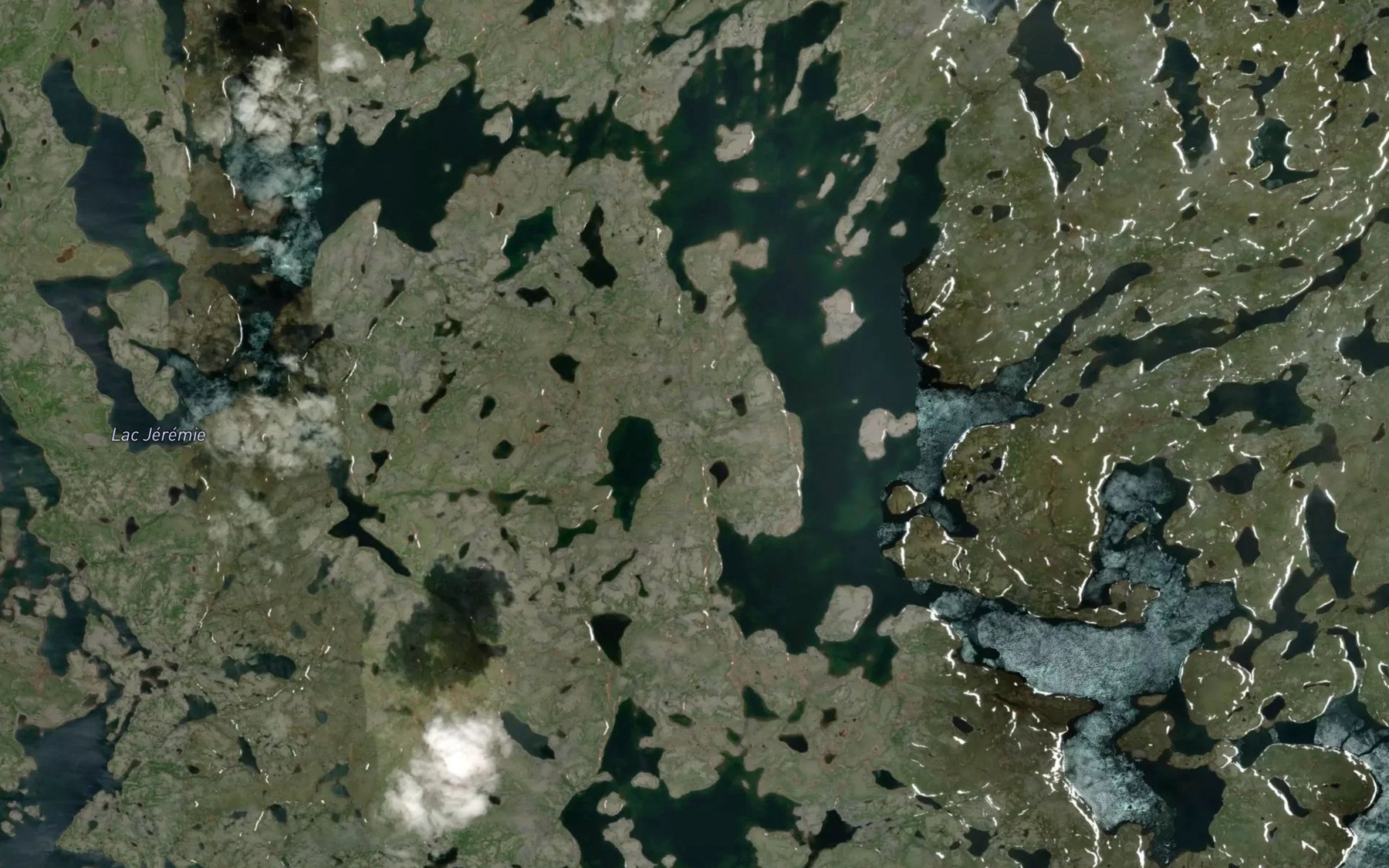 Satellite map of the Lac Jeremie