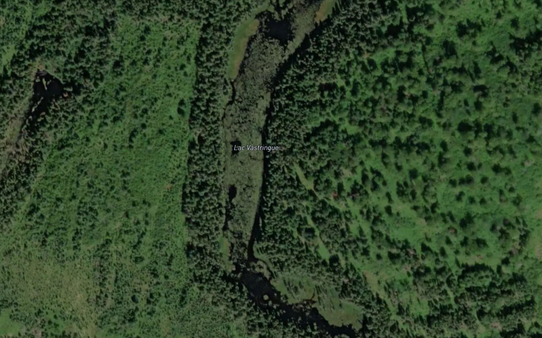 Satellite map of the Lac Vastringue