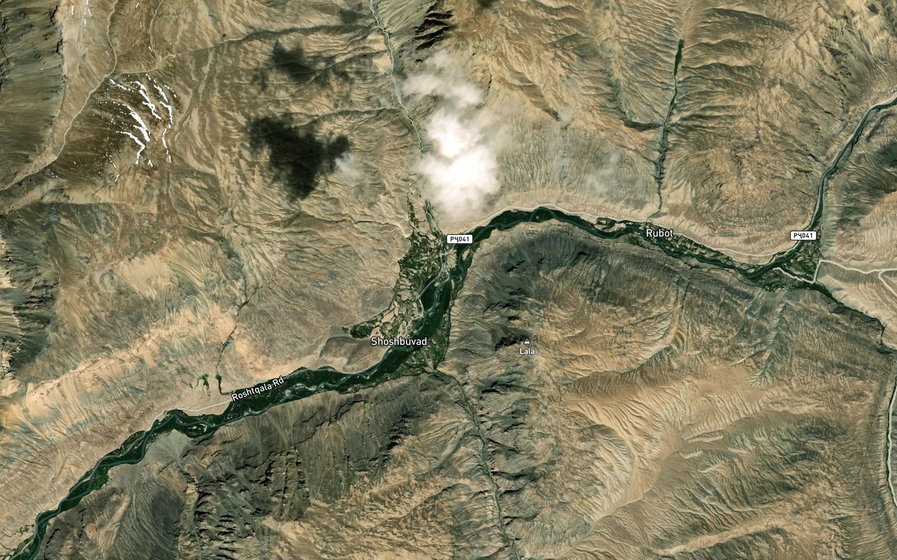 Satellite map of the Ayransu