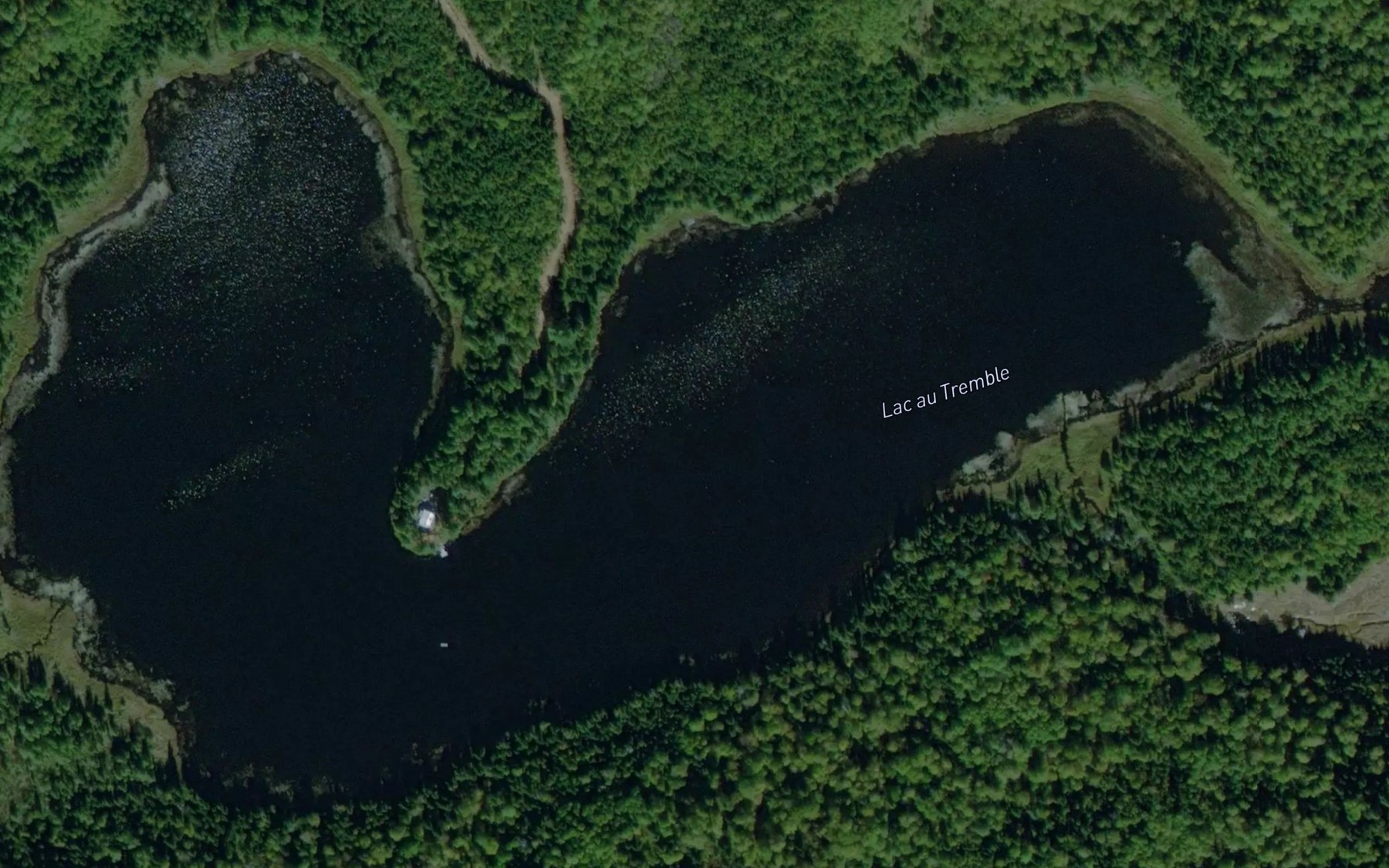 Satellite map of the Lac au Tremble