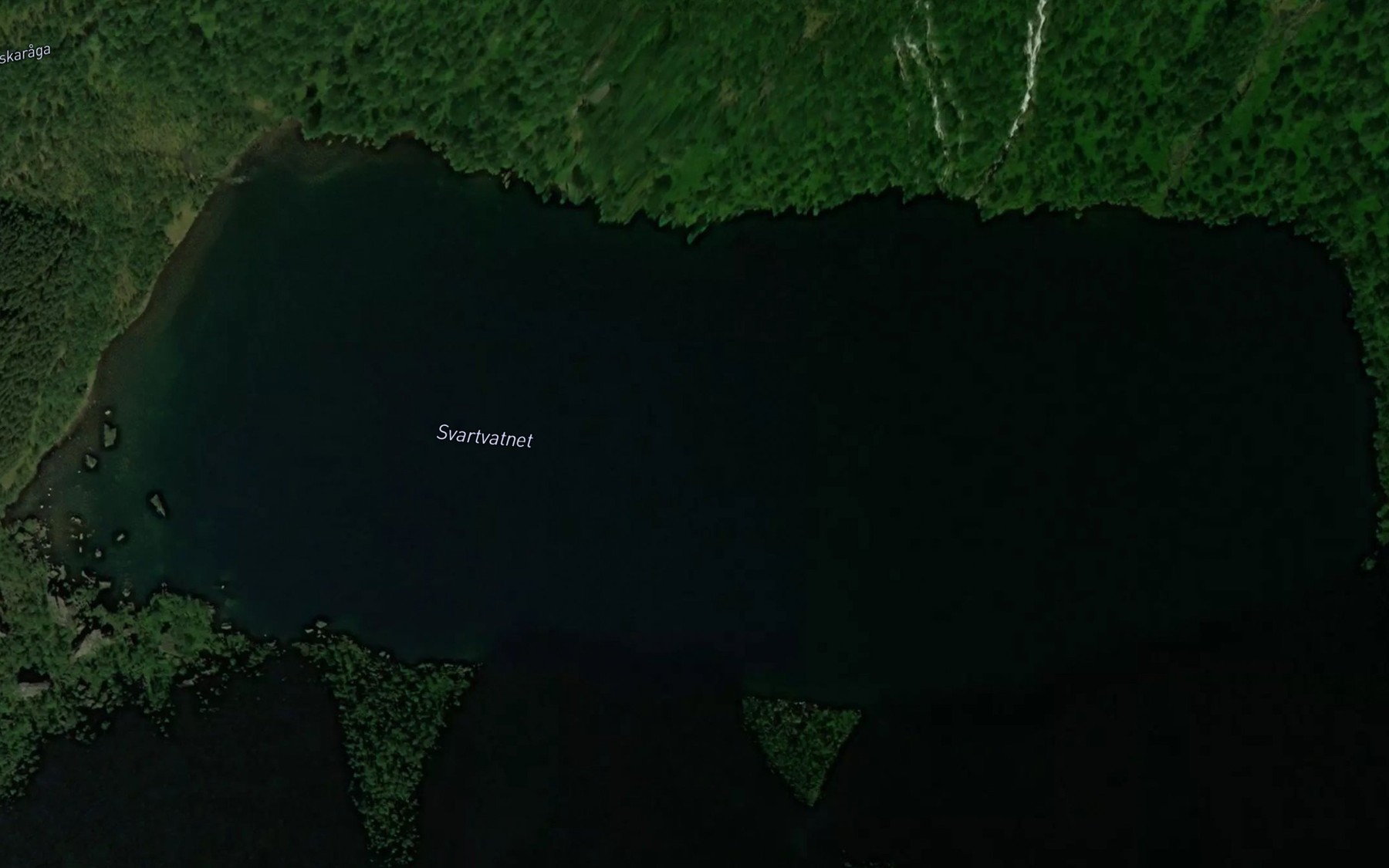 Satellite map of the Svartvatnet