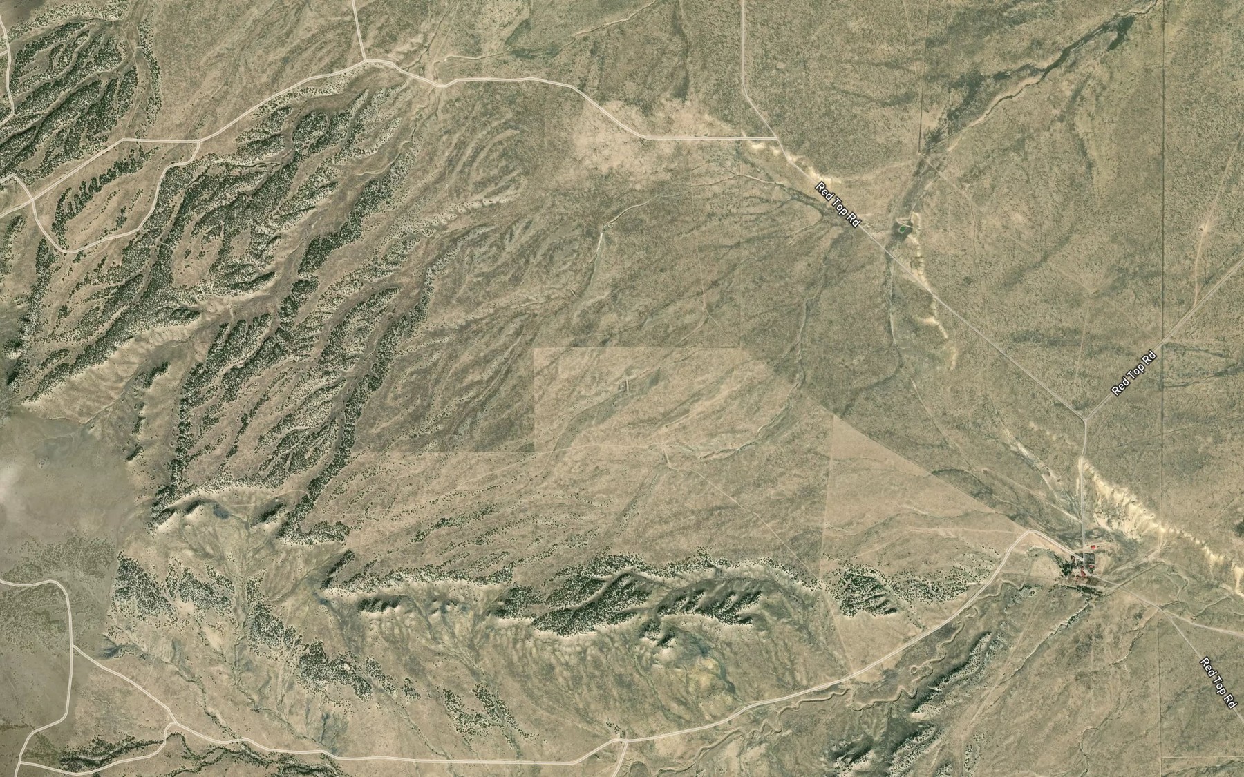 Satellite map of the West Pasture Reservoir Number 1