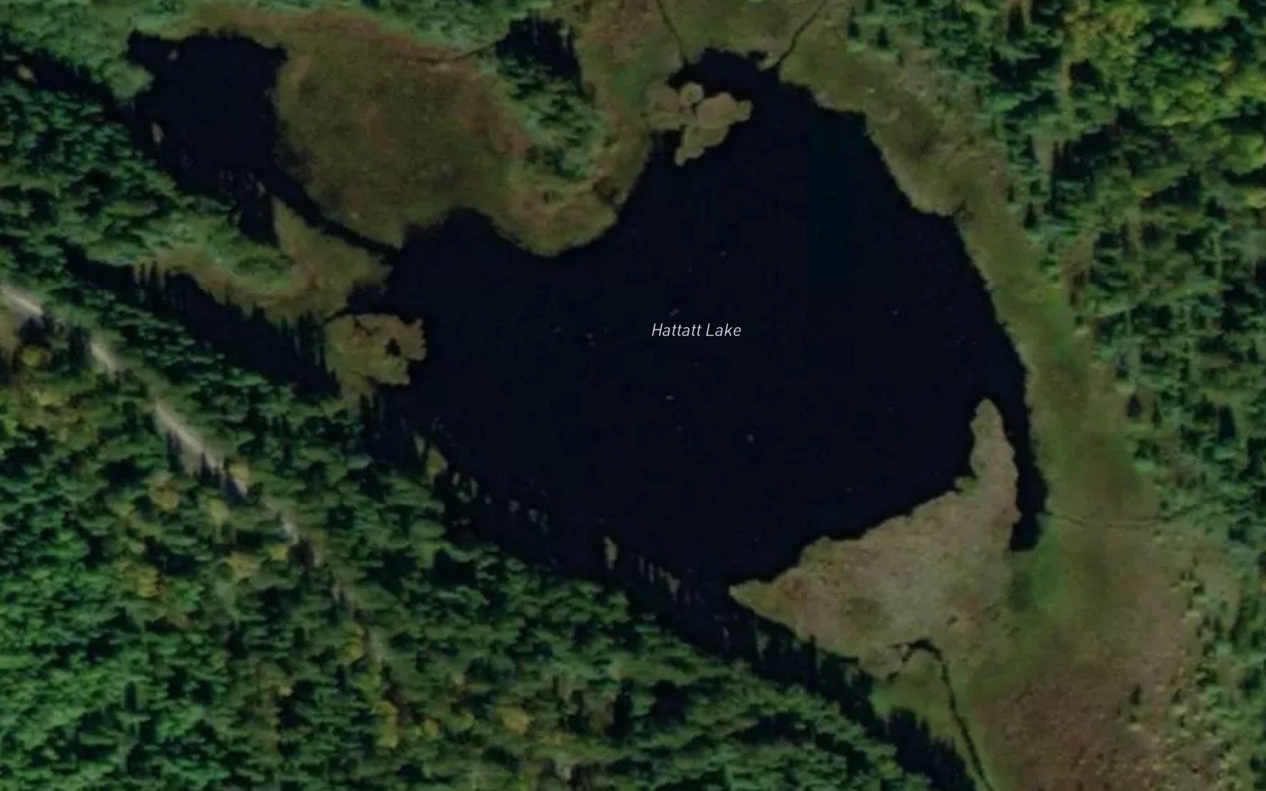 Satellite map of the Hattatt Lake