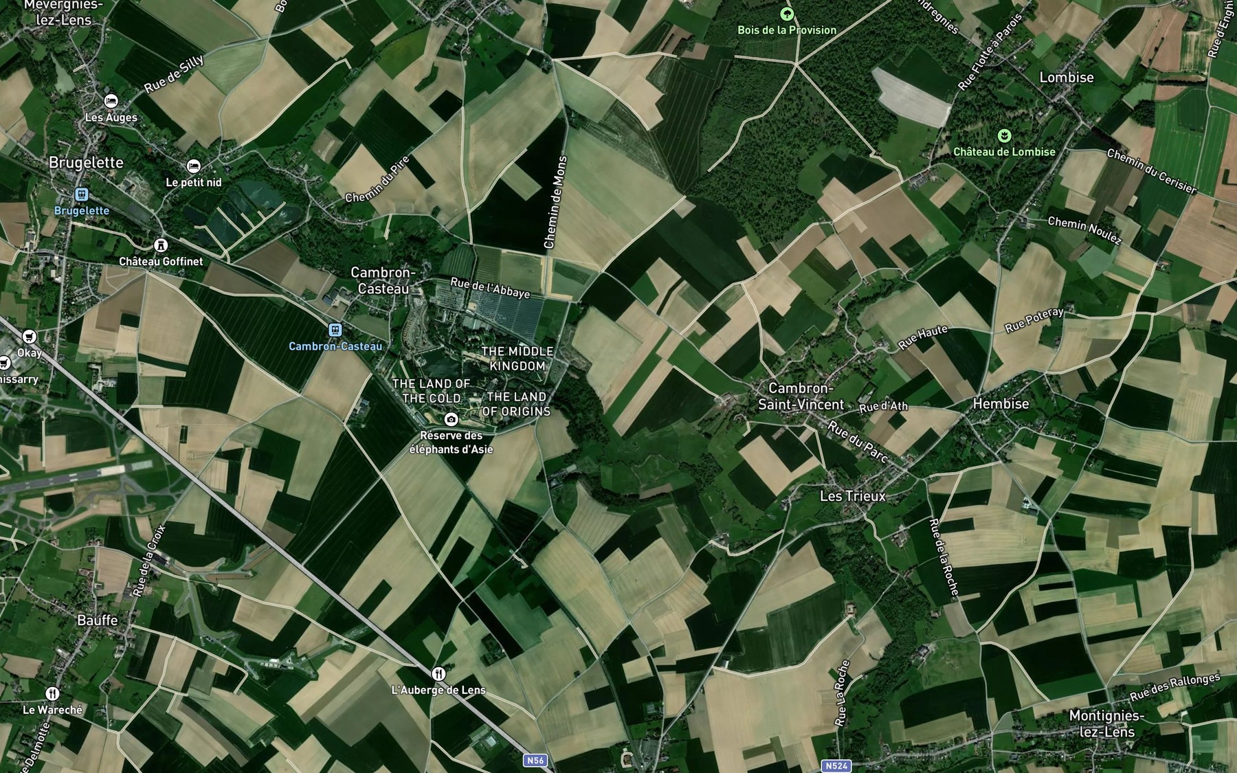 Satellite map of the Ruisseau des Grands Viviers