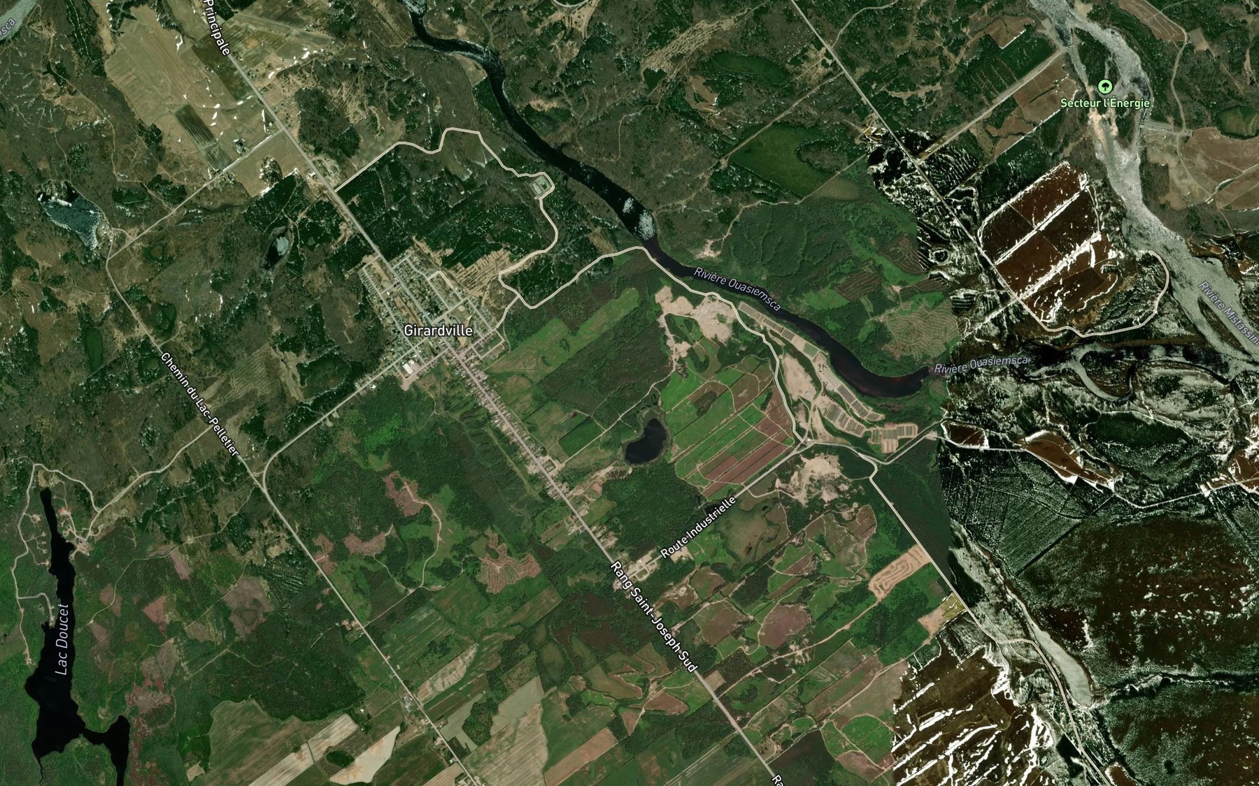 Satellite map of the Lac de l'Aqueduc