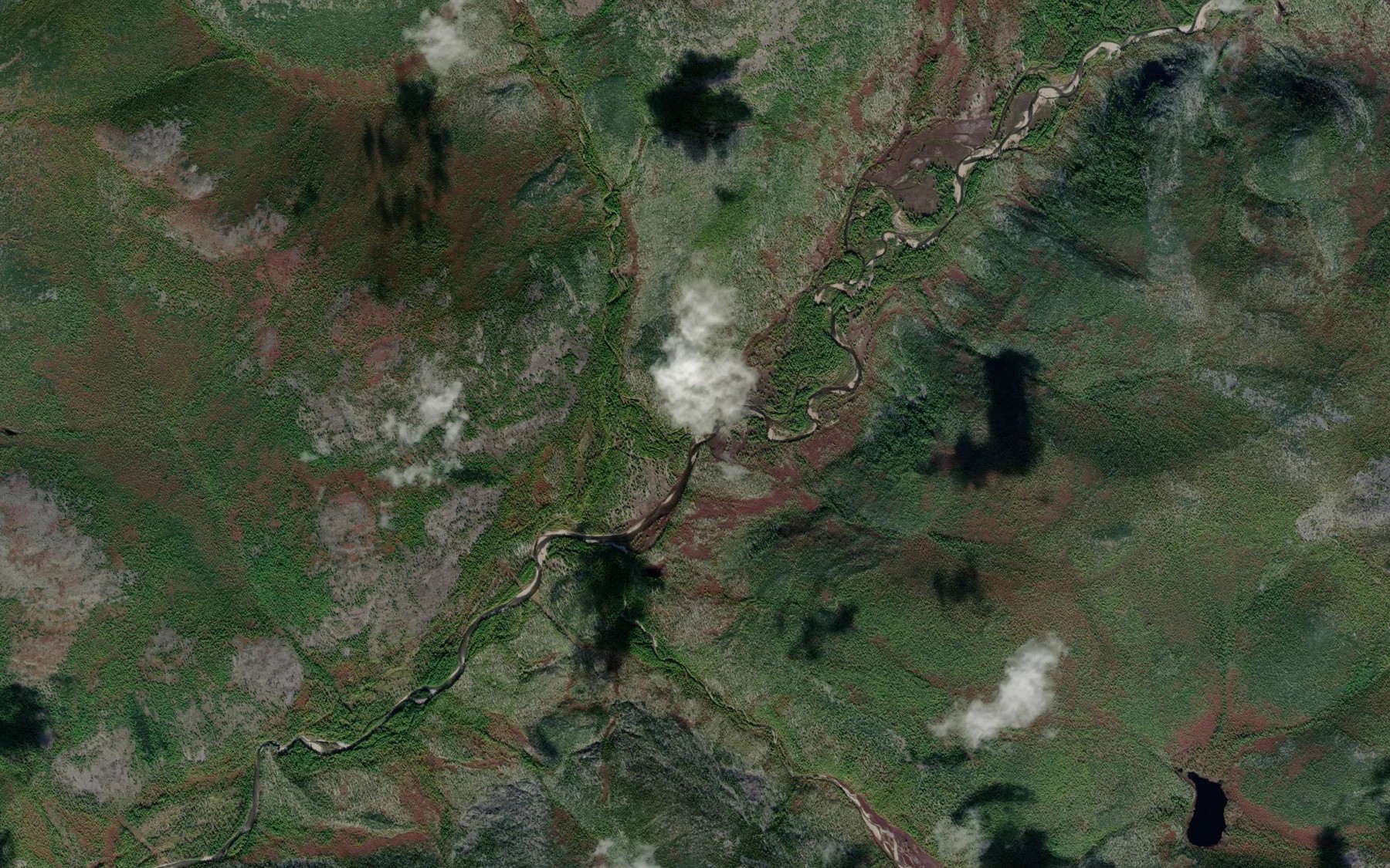 Satellite map of the Sargali