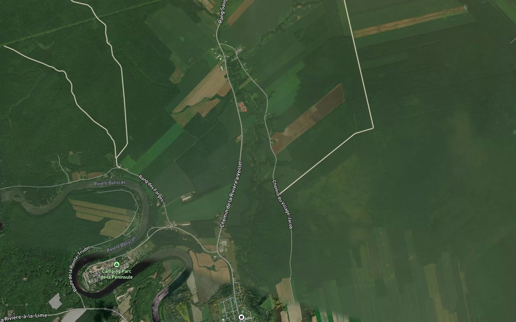 Satellite map of the Cours d'eau Saint-Arnaud