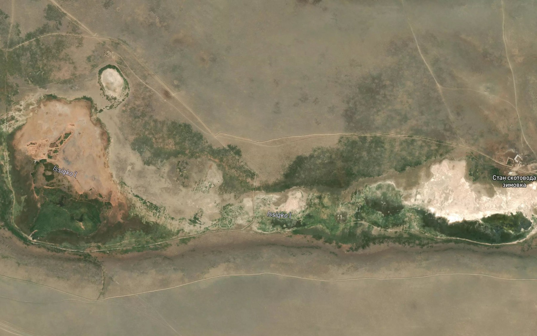 Satellite map of the Issiqko'l Ko'li