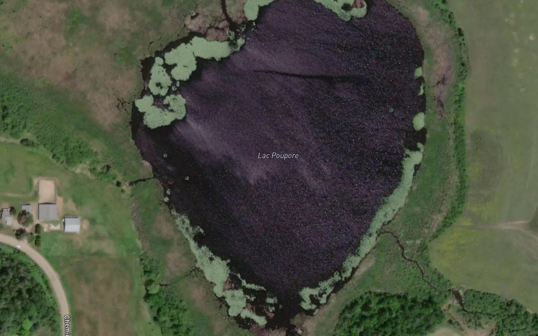 Satellite map of the Lac Poupore