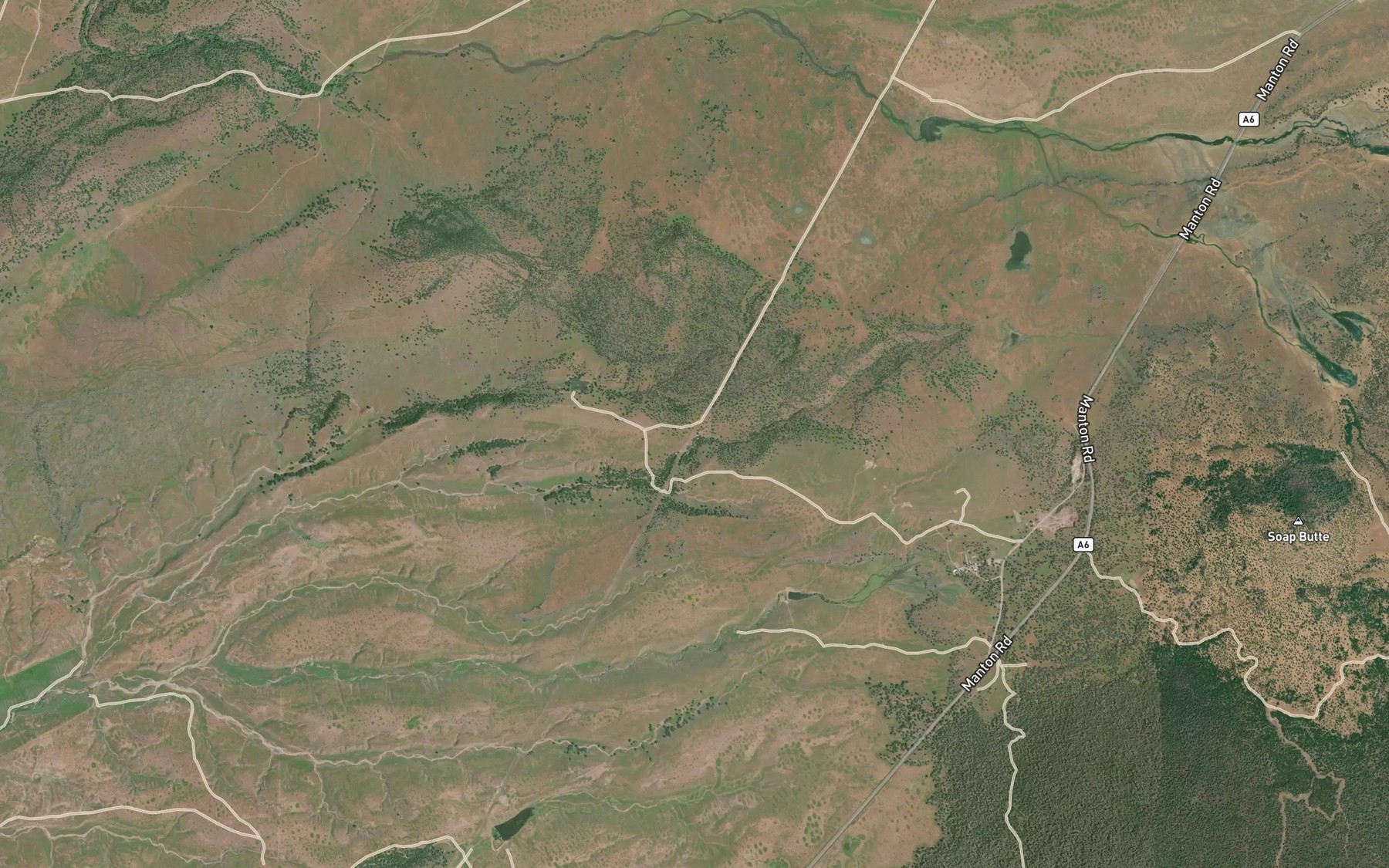 Satellite map of the Cottonwood Spring