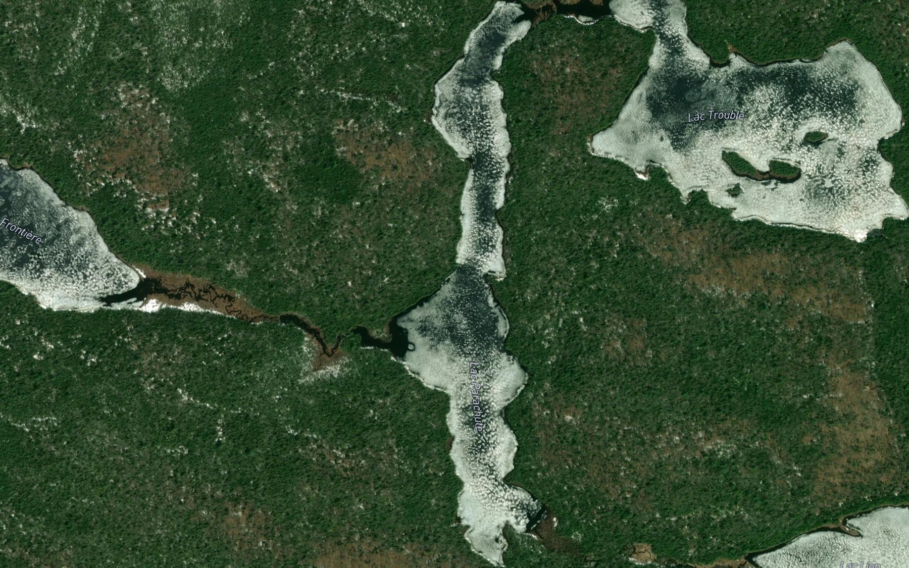 Satellite map of the Lac Parachute