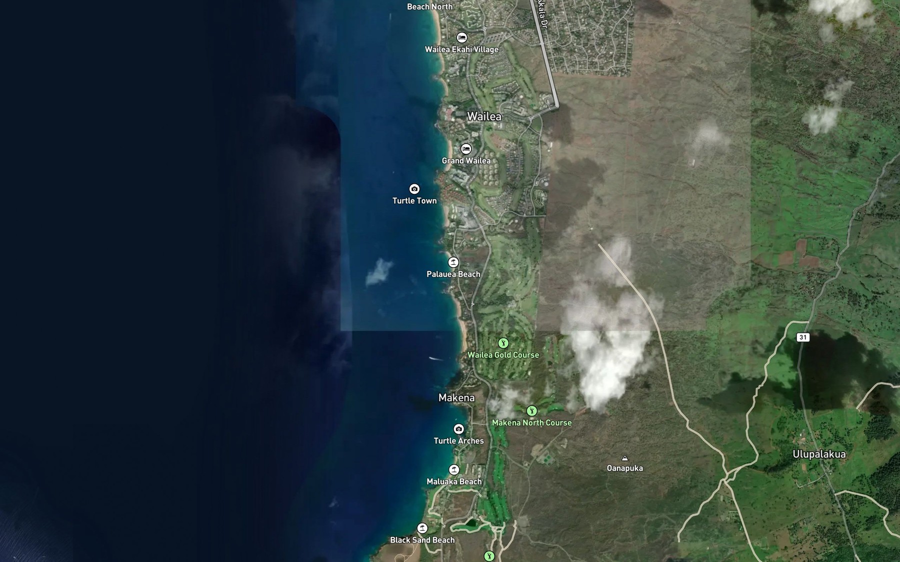 Satellite map of the Halo