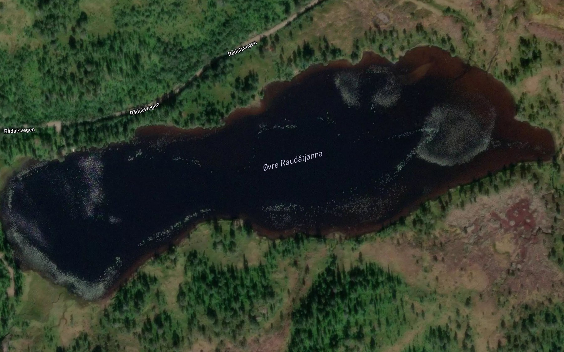Satellite map of the Raudatjornin