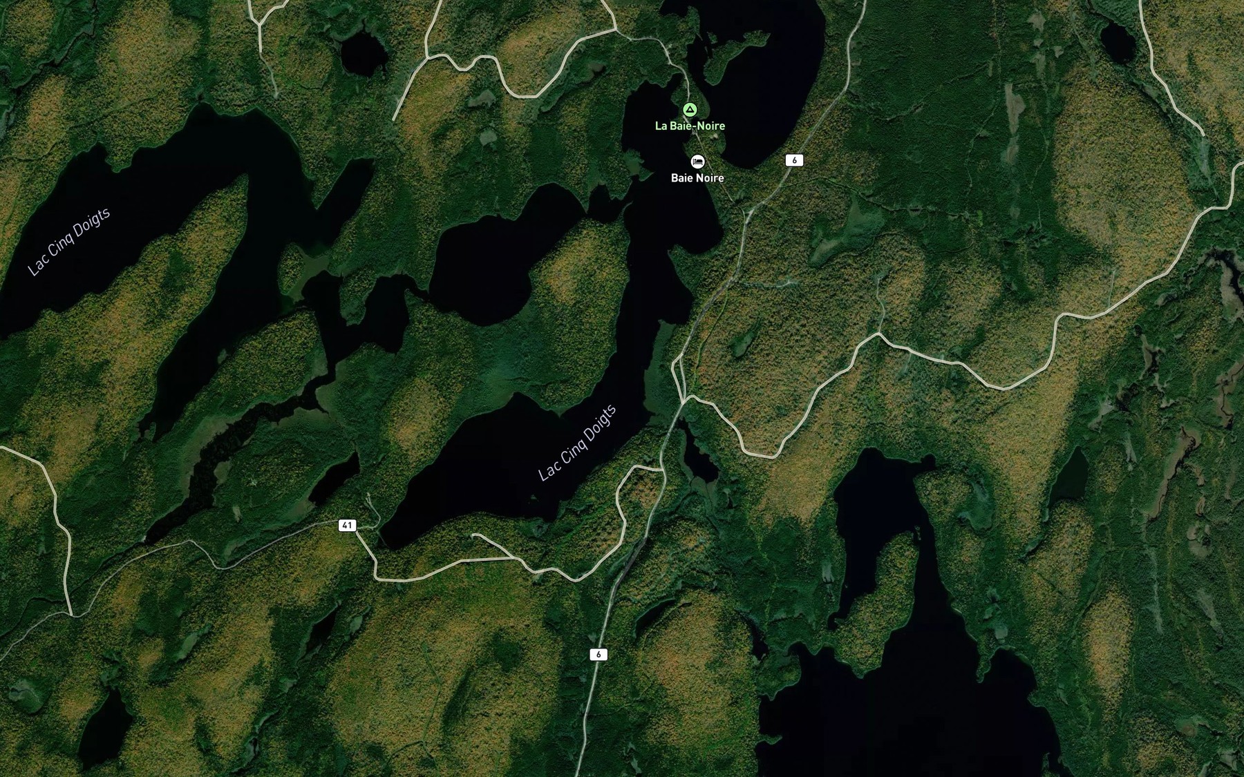 Satellite map of the Baie des Chaloupes