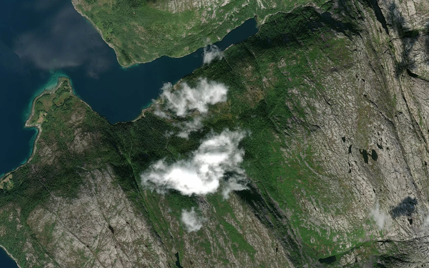 Satellite map of the Bulandelva