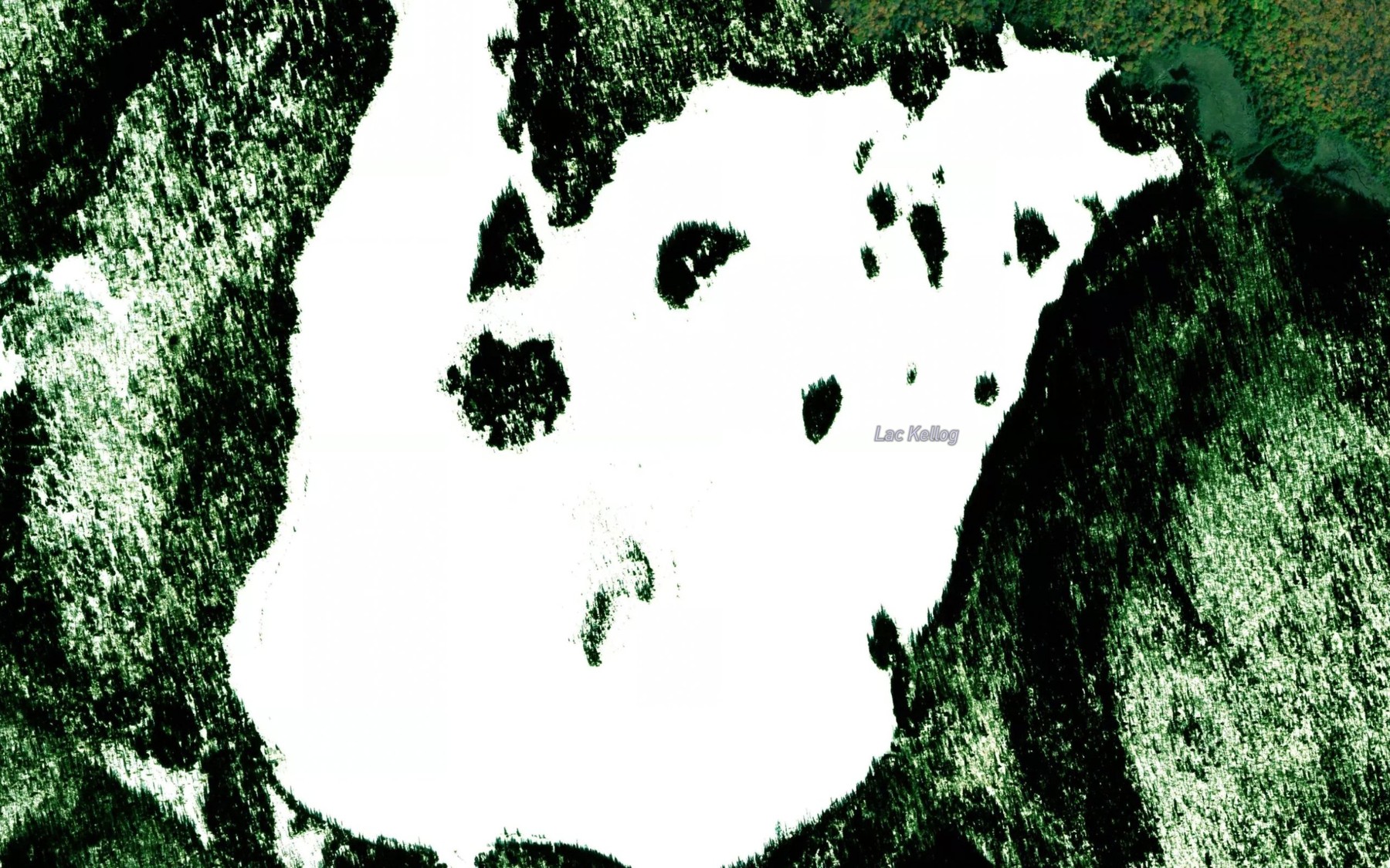 Satellite map of the Lac Kellog