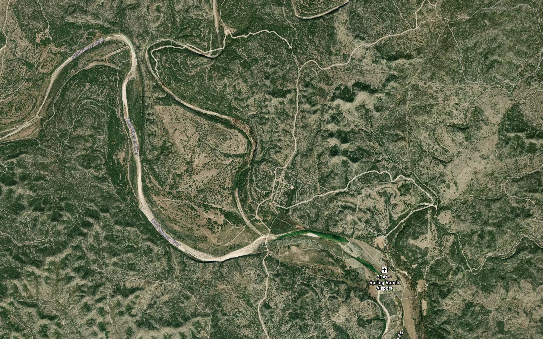Satellite map of the Silver Springs
