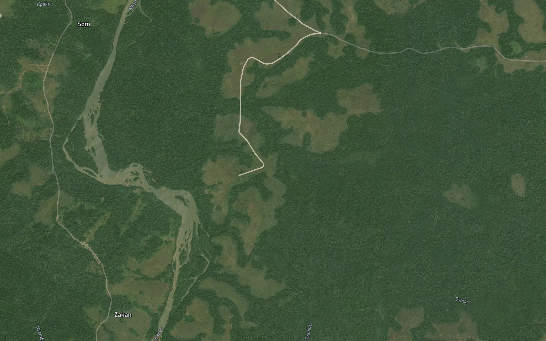 Satellite map of the Moumoui