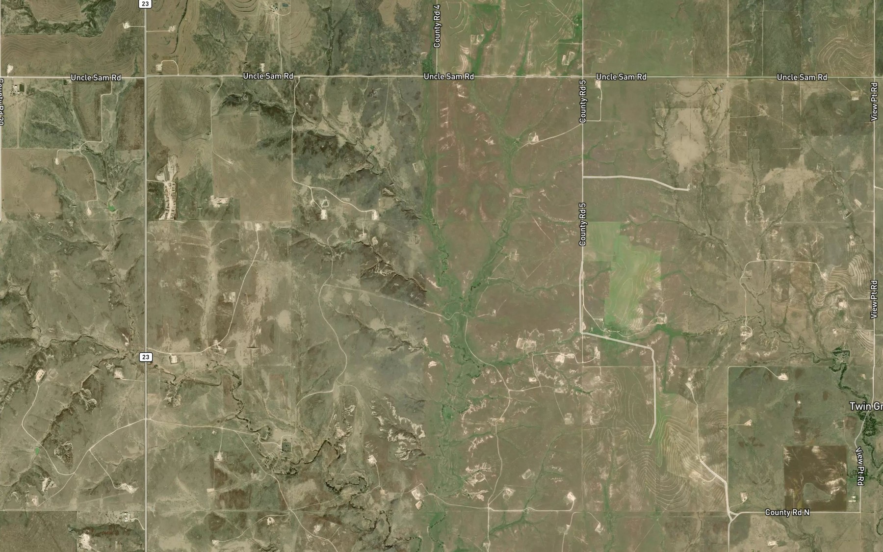Satellite map of the First Springs