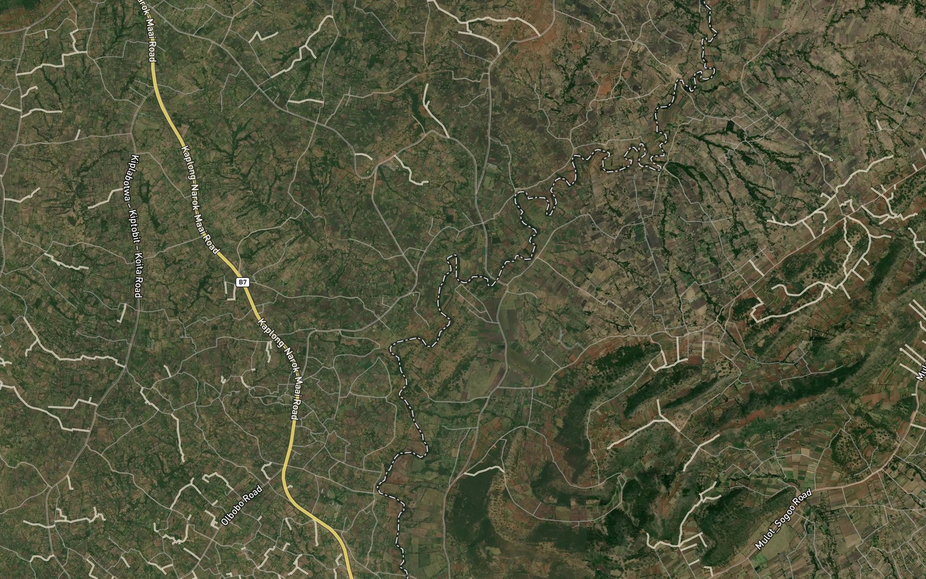 Satellite map of the Simwaka