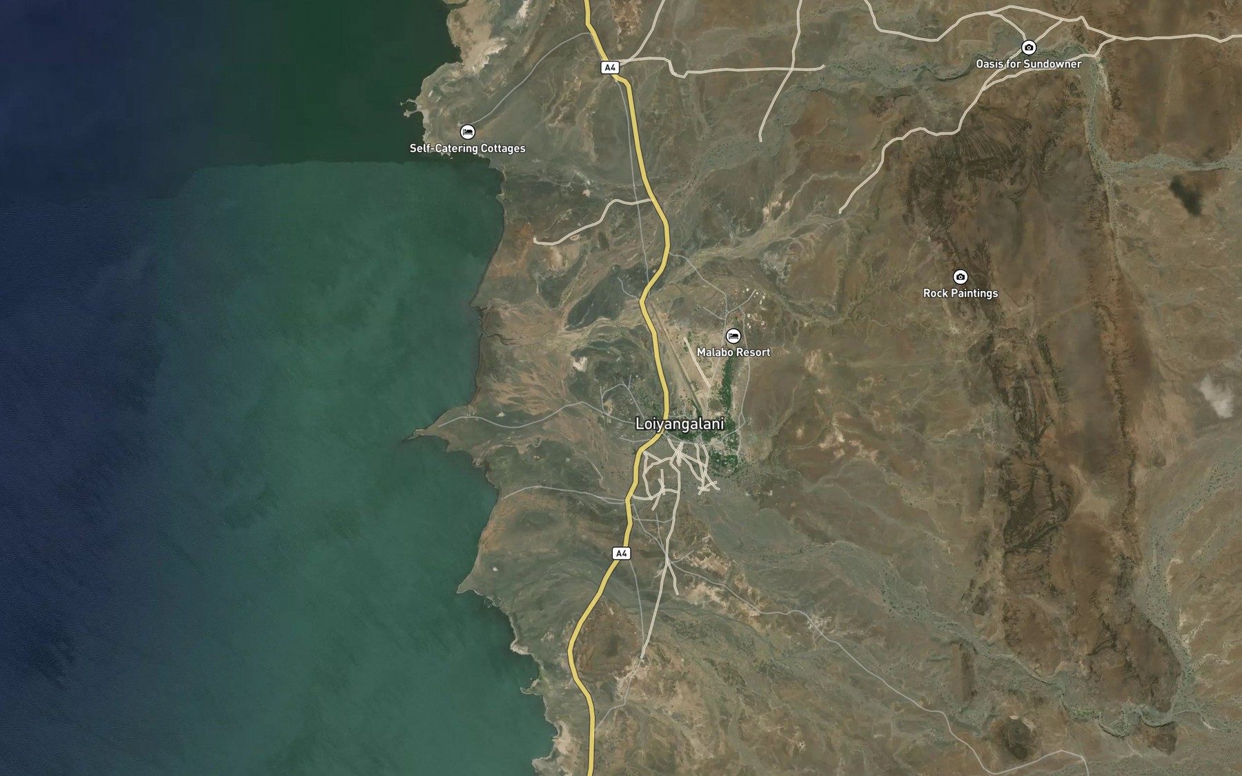 Satellite map of the Loyangalani