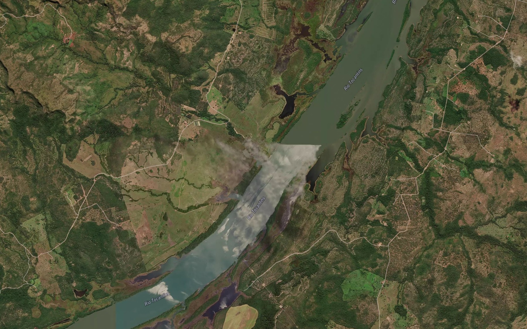 Satellite map of the Corrego dos Vidros