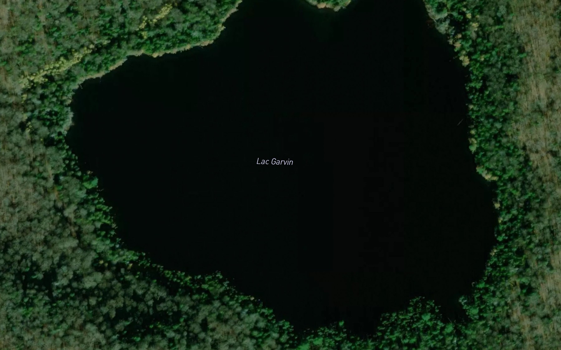 Satellite map of the Lac Garvin
