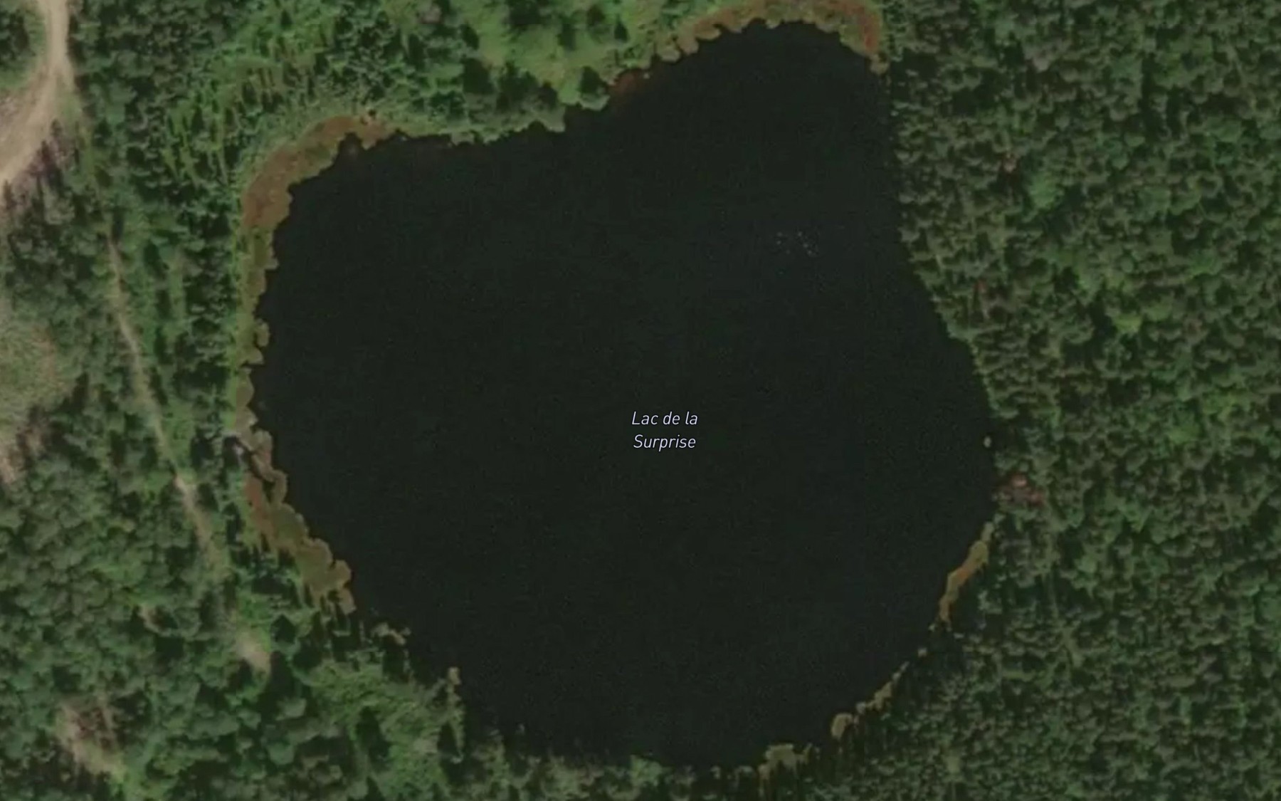 Satellite map of the Lac de la Surprise