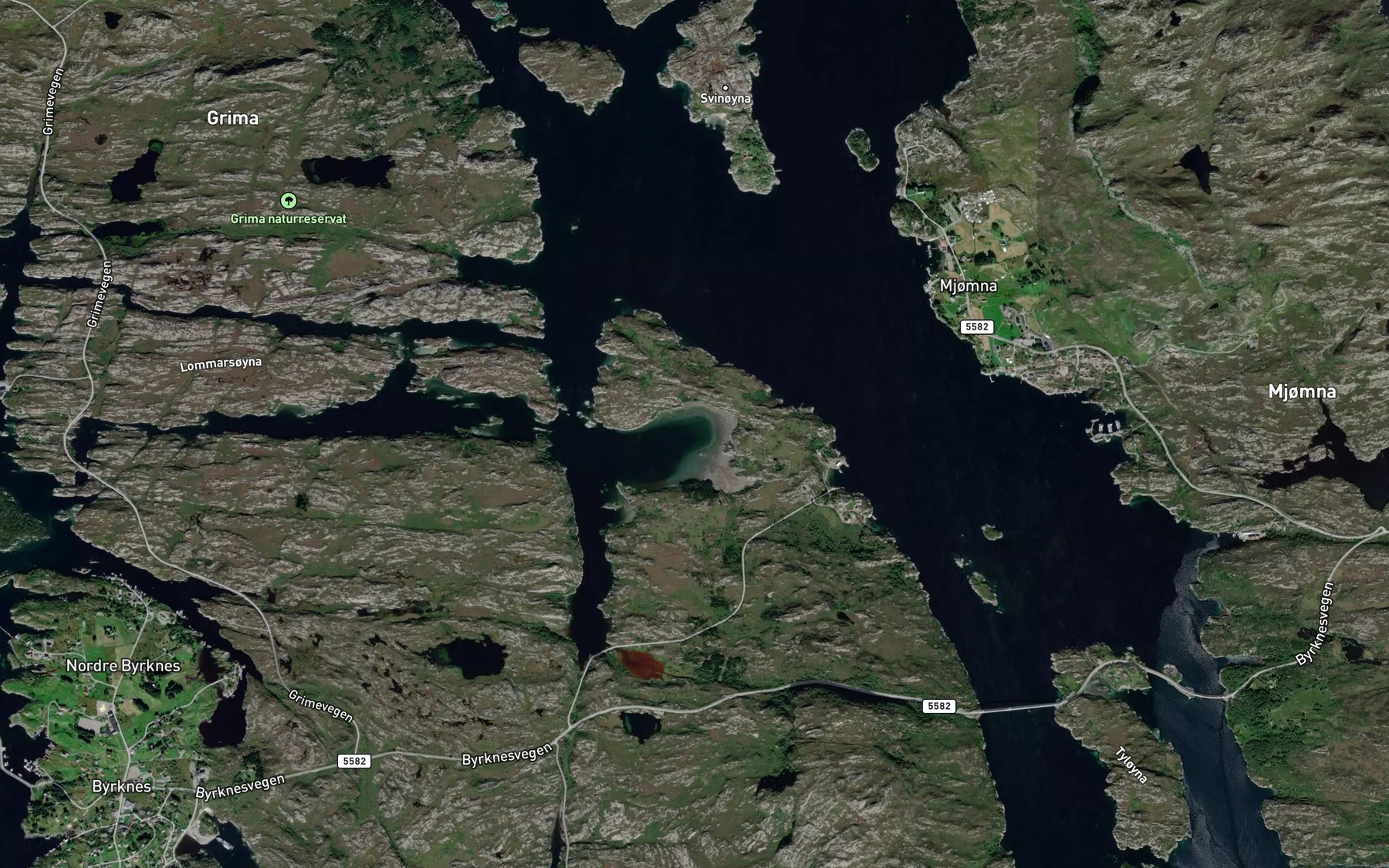 Satellite map of the Leira
