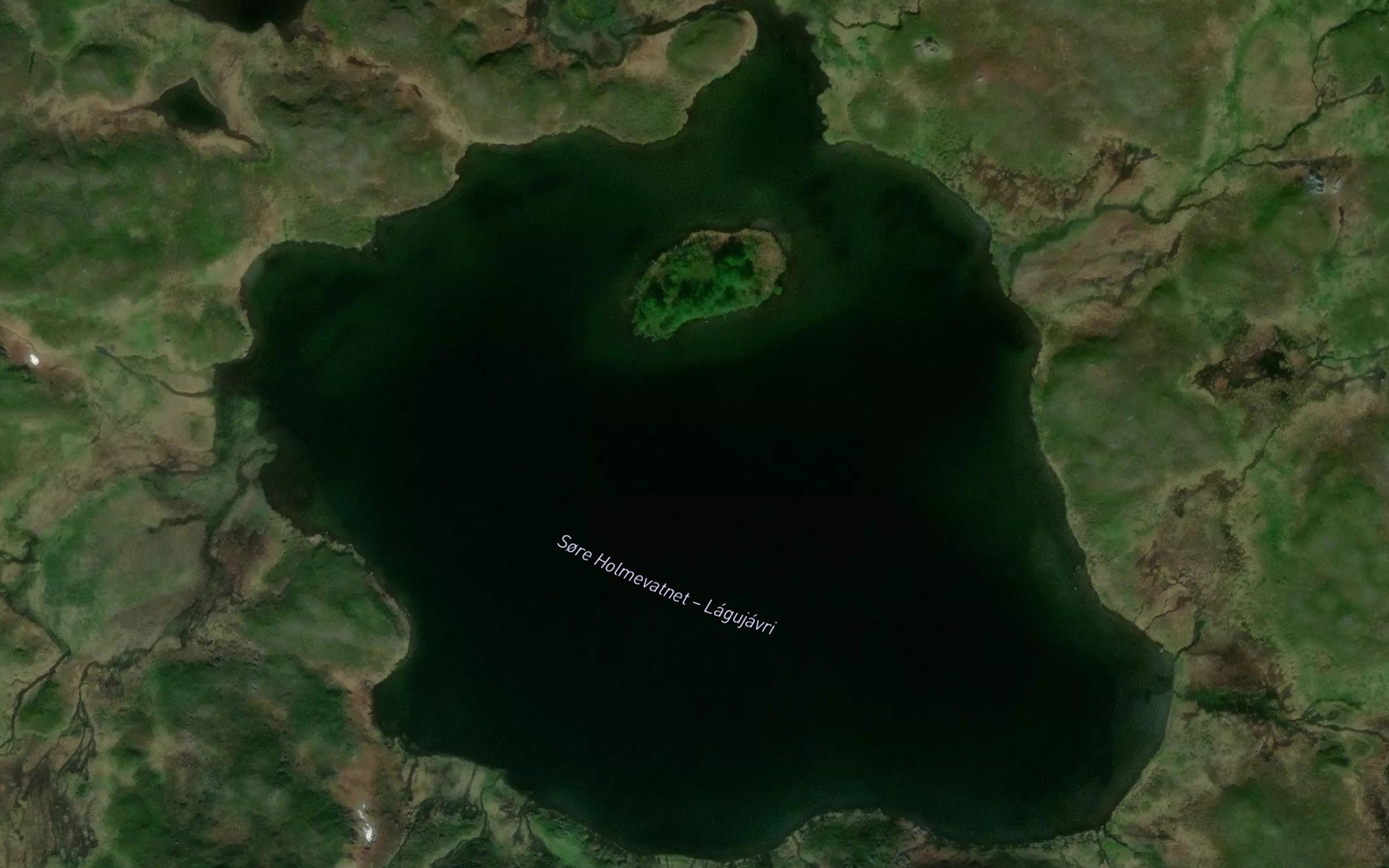 Satellite map of the Holmevatnet,s