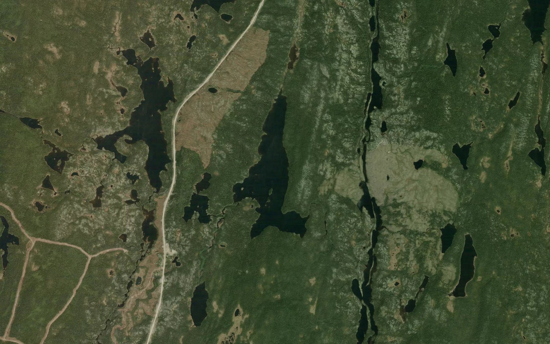 Satellite map of the Lac Pistolet