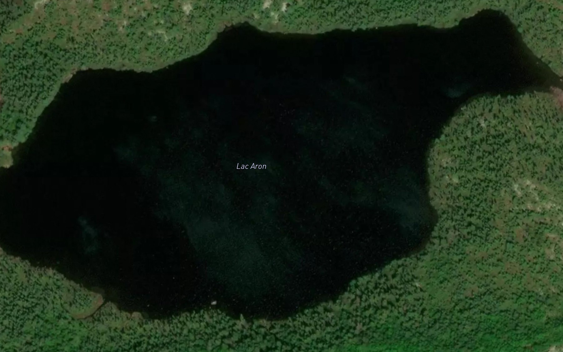 Satellite map of the Lac Aron
