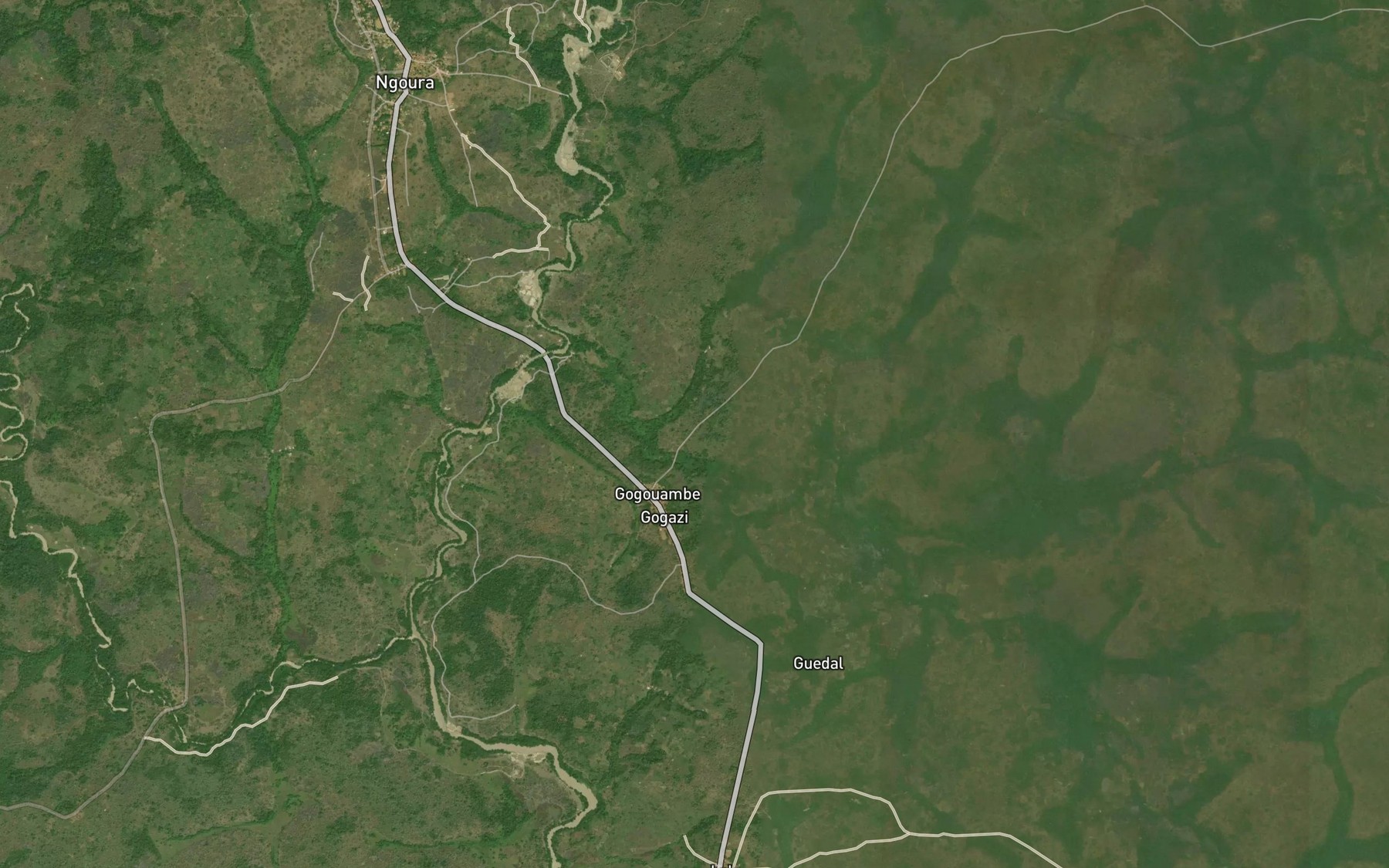 Satellite map of the Libebaza