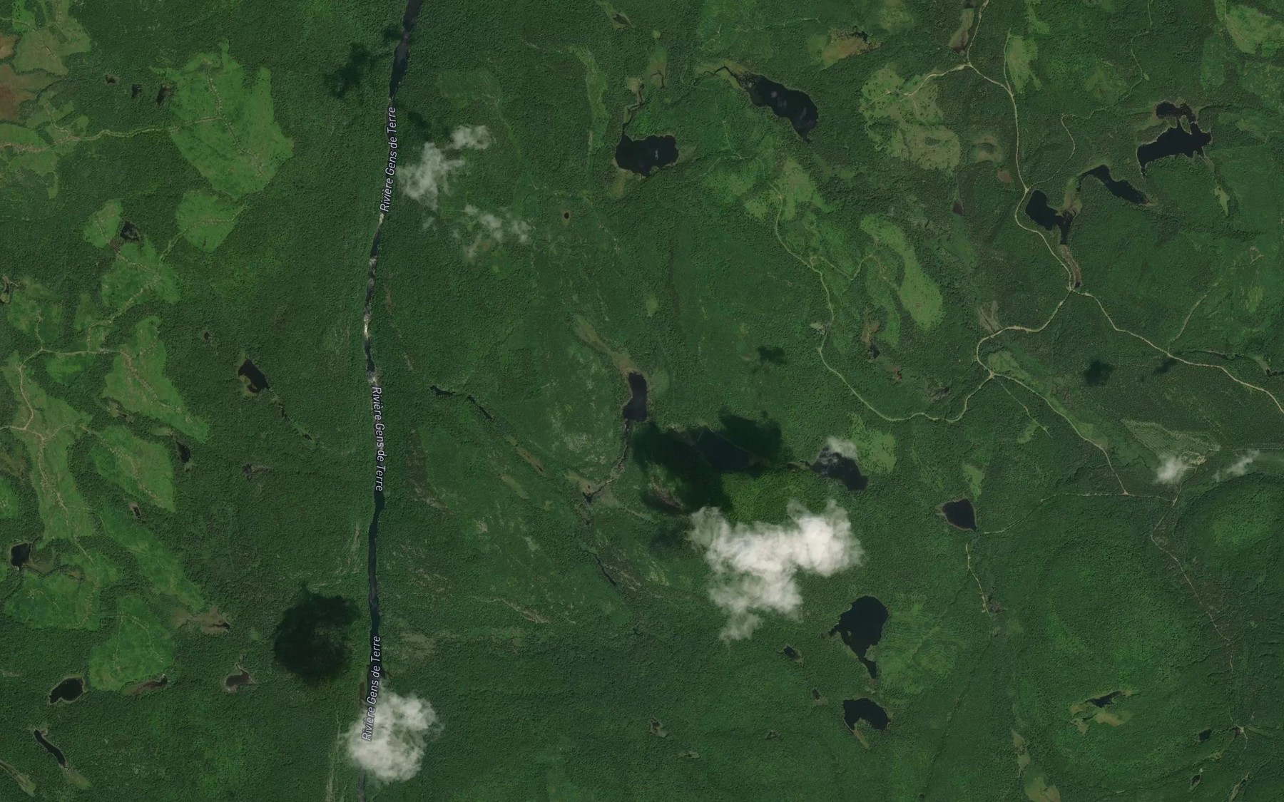Satellite map of the Lac Maillon