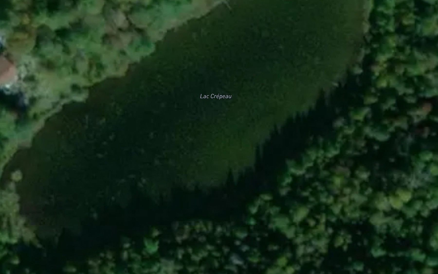 Satellite map of the Lac Crepeau