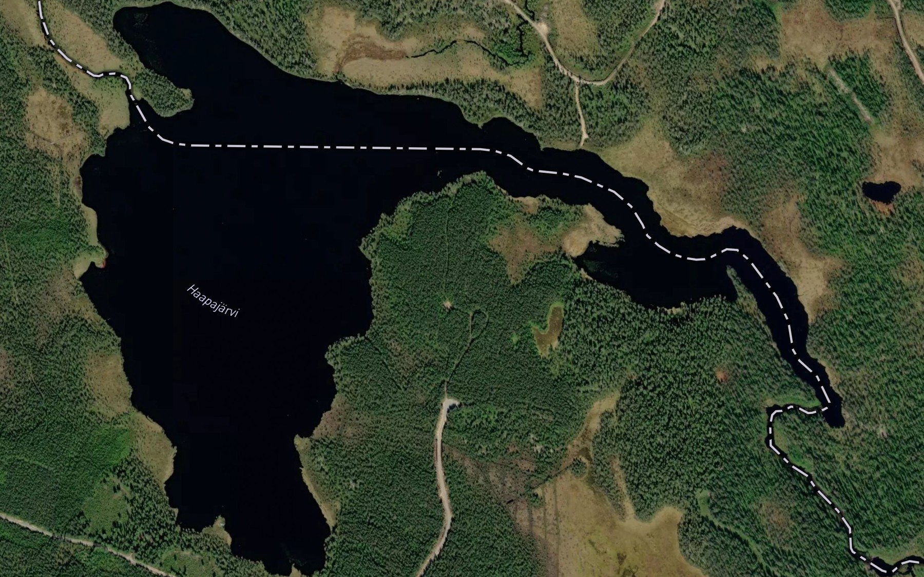 Satellite map of the Haapajarvi