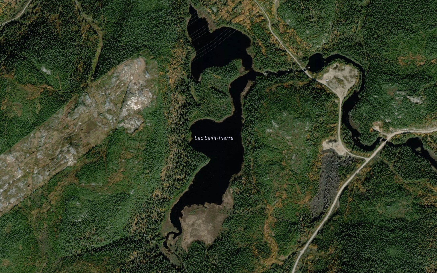 Satellite map of the Lac Saint-Pierre